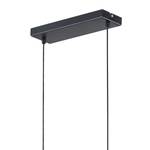 Hanglamp Tommy Katoen/ijzer - 4 lichtbronnen - Zwart/messing