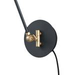 Applique murale Edward Fer - 1 ampoule - Noir profond