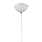 Hanglamp Hostel Katoen/ijzer - 1 lichtbron - Wit/zilverkleurig