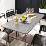 Table de jardin Utah Fer - Gris - Largeur : 140 cm