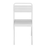 Chaises de jardin Kansas (lot de 2) Fer - Blanc