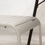 Chaises de jardin Kansas (lot de 2) Fer - Blanc