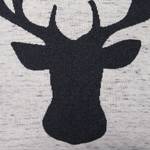 Kissenbezug T-Black Deer Webstoff - Anthrazit / Weiß
