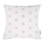 Housse de coussin T-Golden Chrystals Tissu - Blanc / Doré