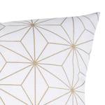 Housse de coussin T-Golden Chrystals Tissu - Blanc / Doré