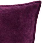 Housse de coussin T-Velvet Edge Tissu - Violet / Crème