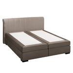 Boxspringbett  Willard I Webstoff - Taupe - 180 x 200cm