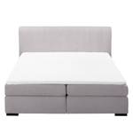 Boxspringbett  Willard Strukturstoff - Grau - 140 x 200cm