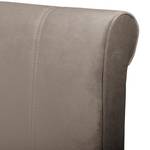 Boxspringbett  Willard I Webstoff - Taupe - 160 x 200cm