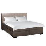 Boxspring Willard I geweven stof - taupe - 160 x 200cm