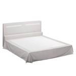 Boxspring Bronson structuurstof - Beige - 140 x 200cm