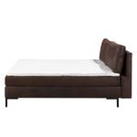 Lit boxspring Allegany Microfibre - Marron - 180 x 200cm