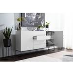 Dressoir Zaddy II wit/zwart - Wit