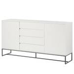 Dressoir Zaddy II wit/zwart - Wit