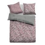 Beddengoed Villy Linon - oudroze/lichtgrijs - Oud pink - 135x200cm + kussen 80x80cm