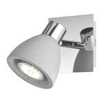 Wandlamp Veria Beton/ijzer - Aantal lichtbronnen: 1