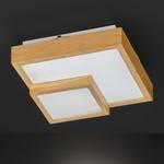 LED-plafondlamp Hudson I Plexiglas/massief rubberboomhout - 3 lichtbronnen