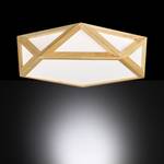 LED-plafondlamp Cayenne Plexiglas/massief rubberboomhout - 1 lichtbron