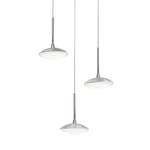 LED-hanglamp Hale aluminium - 3 lichtbronnen - Zilver