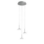 LED-hanglamp Hale aluminium - 3 lichtbronnen - Zilver