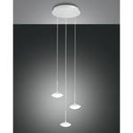 LED-hanglamp Hale aluminium - 3 lichtbronnen - Wit