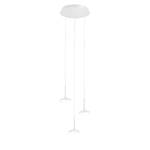 LED-hanglamp Hale aluminium - 3 lichtbronnen - Wit