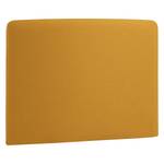 Tête de lit Feda Tissu - Jaune moutarde - Largeur : 108 cm