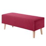 Bout de lit Feda II Tissu - Rouge foncé