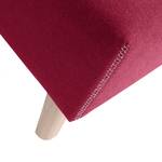 Bout de lit Feda II Tissu - Rouge foncé