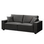 Sofa Muriba III (3-Sitzer) Samt - Grau