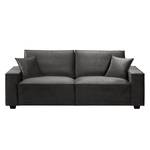 Sofa Muriba III (3-Sitzer) Samt - Grau