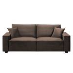 Sofa Muriba III (3-Sitzer) Samt - Braun