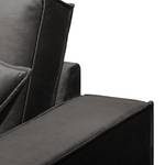 Sofa Muriba III (2-Sitzer) Samt - Grau