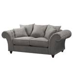 Sofa Pacoa (2-Sitzer) Antiklederlook - Dunkelgrau - Ohne Hocker