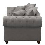 Sofa Pacoa (2-Sitzer) Antiklederlook - Dunkelgrau - Ohne Hocker