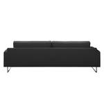 Sofa Perea (3-Sitzer) Strukturstoff - Anthrazit