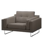 Fauteuil Perea Tissu structuré - Gris foncé