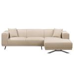 Ecksofa Faraon II Strukturstoff - Beige - Longchair davorstehend rechts