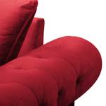 Canapé d'angle Solita Velours - Rouge
