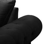 Canapé d'angle Solita Velours - Noir