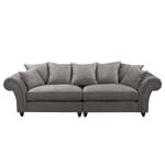 Bigsofa Pacoa Antiklederlook - Dunkelgrau - Ohne Hocker