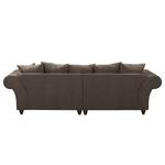 Bigsofa Pacoa Antiklederlook - Dunkelbraun - Ohne Hocker