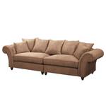 Bigsofa Pacoa Antiklederlook - Latte Macchiato - Ohne Hocker