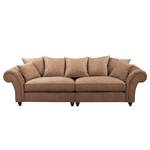 Bigsofa Pacoa Antiklederlook - Latte Macchiato - Ohne Hocker