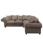 Ecksofa Pacoa Antiklederlook - Dunkelbraun