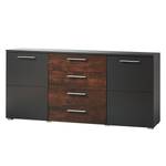 Sideboard Fabara Matt Grau / Ferro Bronze Dekor