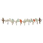 Porte-manteaux mural Bird Party Acier - Marron / Blanc