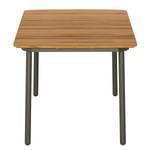 Table de jardin Paia Acacia massif / Acier - Marron/ Anthracite