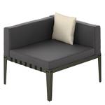 Loungefauteuil Mauna Kea massief acaciahout/staal - acaciahout/donkerbruin