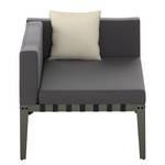 Loungefauteuil Mauna Kea massief acaciahout/staal - acaciahout/donkerbruin